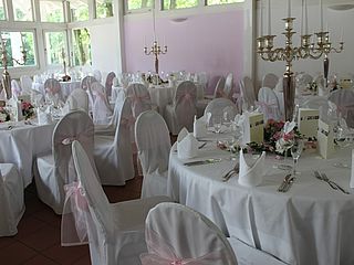 Bad Homburg Golfhaus Restaurant im Kurpark Hochzeit, Tische
