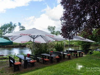 Außenbereich Terrasse Biergarten  Restaurant Wümmeblick Lilienthal 
