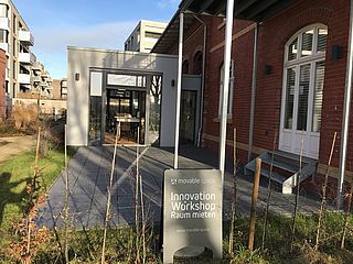 Hinter dieser Tür erwarten Sie Innovation und neue Denkweisen im movable.space, Oldenburg