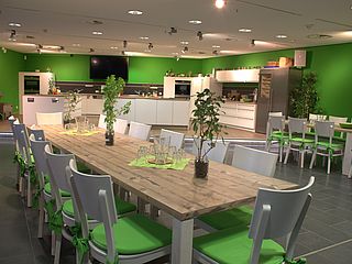 Gesamtansicht Eventküche Klimahaus Bremerhaven