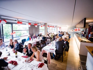 Geschmückter Raum La Trattoria Giuseppe Bremen