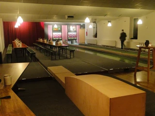 Frankfurt Homburger Hof Ansicht Festsaal 2 Bahnen überbaut