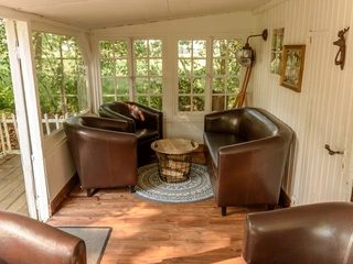 Veranda Jagdhütte Landhaus am Deich Bremen
