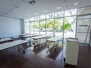 Unsere Seminarräume K01 und K02 kombiniert im BBCC - Berliner Bogen Conference Center Hamburg 