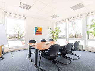 Der Konferenzraum Ruhr bietet Platz für Meetings à 6 Personen
