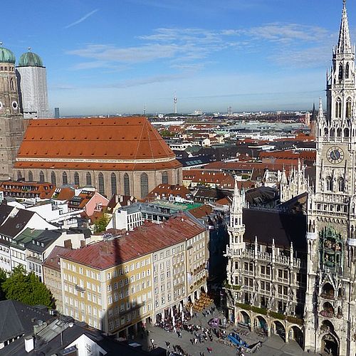 Blick in die Münchener Innenstadt.