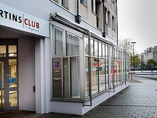 Die Fassade des Martinsclub Vegesack