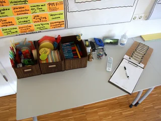 Der Seminarraum auf dem Seminarhof Feuerborn in Osterholz-Scharmbeck verfügt über eine umfangreiche Moderationsausstattung