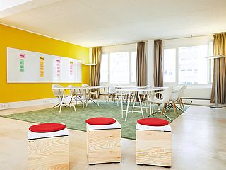 Das Mind Space in Hamburg eignet sich hervorragend für Design Thinking Workshops