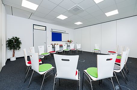 Vergrößerbarer Konferenzraum in den ecos work spaces München