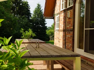 Terrasse mit Sitzgelegenheit, Seminarhof Feuerborn Osterholz-Scharmbeck
