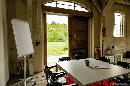 Güterschuppen Bahnhof Nebra - Workshopraum mit Charakter