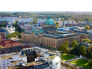 Ein Panoramablick über die Leipziger Innenstadt.