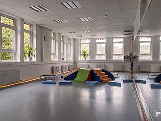 Fensterfronten Grauer Saal Tanzstudio BouncenBoogie Bremen