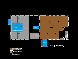 Auf dem Grundriss der ZIMT Location ist die Größe des Hamburger Lofts zu erkennen
