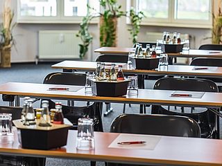 Der Konferenzraum des ecos office center magdeburg in der Hegelstraße eignet sich auch für Schulungen ganz hervorragend.