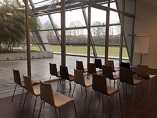 entspanntes Präsentieren im K05 im BBCC - Berliner Bogen Conference Center Hamburg 