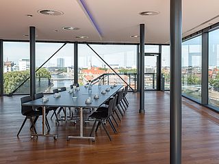 Der ideale Ort für ein größeres Meeting. das Fly Deck im ecos office center Teerhof, Bremen!