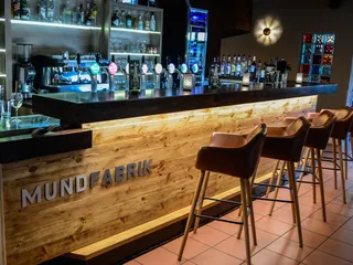 Stilvolles Ambiente im Restaurant und Bar Mundfabrik in Hamburg