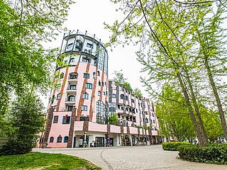 Das ecos office center im wunderschönen Hundertwasserhaus in Magdeburg