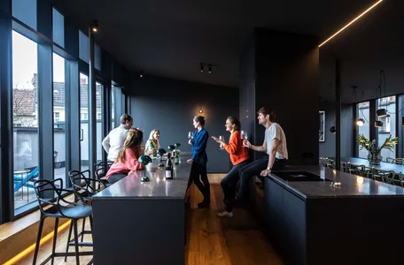 Küche in Berliner Penthouse