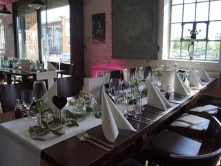 Ansicht Fenster Restaurant Port Bremen