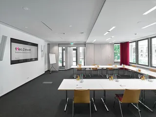 Corona-Bestuhlung im tHeo.2.meet in Stuttgart