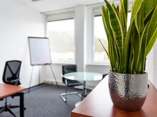 Das Tagesbüro des Ecos office center in Essen ist sehr freundlich und mit vielen Details eingerichtet 